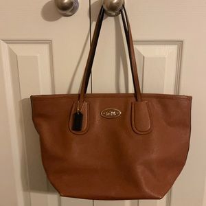 Dark tan bag.
